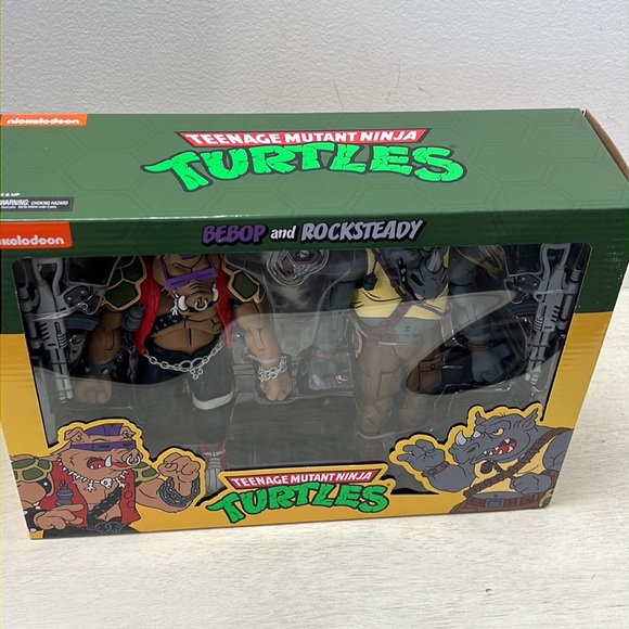 NIB - NECA Nickelodeon Teenage Mutant Ninja Turtle - Bebop and Rocksteady - Picture 6 of 11